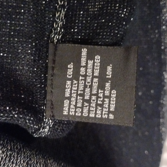 Vintage Blingy Erika Sweater Sz L Elegant Shimmery Metallic Lightweight - Picture 8 of 10